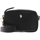 U.S. POLO ASSN. Leder Umhängetasche Arlington Crossbody Black schwarz