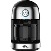 Elta KM-500G Filterkaffeemaschine, Glaskanne, 4 Tassen, Aromawahl, Integriertes Mahlwerk