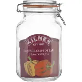 Kilner Quadratisches Bügelverschluss Glas, 2 Liter
