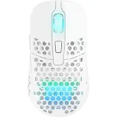 Xtrfy M42 Wireless, kabellose ultraleichte Gaming-Maus, optimiert für E-Sports, 2.4 GHz Funk, RGB-Beleuchtung, modulares Gehäuse (2 Größen inkl.), wiederaufladbar, weiß