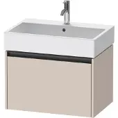 Duravit Ketho.2 Wastafelonderkast 68,4x46x44 cm Mat Taupe