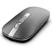 Inca Maus kabellos Bluetooth Optisch 1600 DPI Wireless Funkmaus Grau