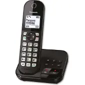 Panasonic KX-TGC460GB, DECT-Telefon, Kabelloses Mobilteil, Freisprecheinrichtung, 120 Eintragungen, Anrufer-Identifikation, Schwarz