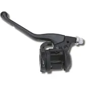 Domino Kupplungshebel komplett + Starter schwarz passend für Peugeot XP6/Malagutti 50 RST