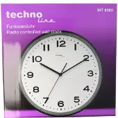 Technoline WT 8500, Wand, Rund, Schwarz, Kunststoff, Akku, LR06