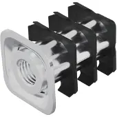 vidaXL Gewinderohr Einsatz 12 pcs Schwarz und Silber Verzinkter Stahl
