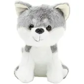 Leantoys Lean Plüsch Maskottchen Huggable Wolf Weiß Grau 20Cm