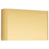 Licht-Erlebnisse Wandleuchte Aluminium Up Down 25 cm breit in Gold G9 2-flammig eckig Modern Wandlampe