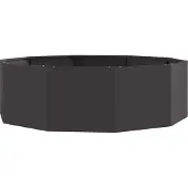 Syfax Pflanzkübel Schwarz 120 x 120 x 35 cm Stahl