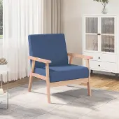 PUEAZU Sessel Blau Stoff - Fernseh- & Relaxsessel &14065