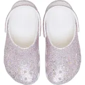 Crocs Pantoletten Classic Fantasy Glitter Clog K 212561 Weiß