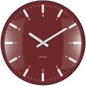 Karlsson - Wanduhr Realista Dome - Rot - 35x35x35cm