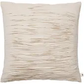Ferm Living - Falda Smocked Kissen, 50 x 50 cm, natur