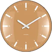 Karlsson - Wanduhr Realista Dome - Gelb - 35x35x35cm