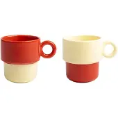 &k amsterdam klevering - Chiquito Tasse large, 0,2 L, rot (2er-Set)