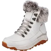 Rieker Schnür-,Zug-u.Schnallenstiefel in weiss/weiss kombi, Gr. 36