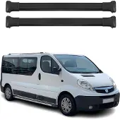 Omac Dachträger Gepäckträger für Opel Vivaro 2001-2014 Relingträger Alu Schwarz 4x