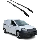 Omtec Dachreling Dachgepäckträger für VW Caddy 2020-2025 Langer L2 Alu Schwarz