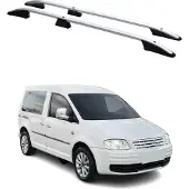 Omtec Dachreling 7520930 Fahrzeugdach beidseitig für VW Caddy III Kombi (2KB, 2KJ, 2CB, 2CJ) Aluminium