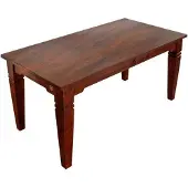 MASSIVMOEBEL24.DE MASSIVMOEBEL24 Esstisch Akazie 140x90x76 nougat lackiert OXFORD #602
