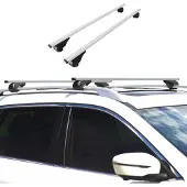Omtec Dachträger Gepäckträger für Nissan Kubistar X80 2004-2007 Metall Grau