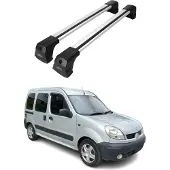 Omtec Dachträger Grundtäger für Renault Kangoo mk1 1997-2003 Pre-FL 75kg Alu Silber 2x