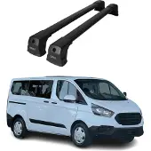 Omtec 2624913B Dachreling Dachträger Aluminium 75 kg Max für FORD Tourneo Custom V362 Bus (F3)
