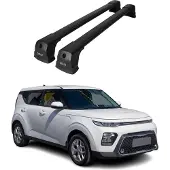Omtec 4031913B Dachreling Dachträger Aluminium 75 kg Max für KIA Soul III (SK3)