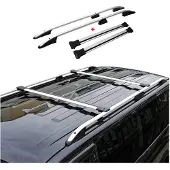 Omac Dachreling + Dachträger für Renault Kangoo Mercedes Citan L1 Kurzer Silber 4x
