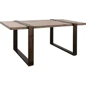 MASSIVMOEBEL24.DE MASSIVMOEBEL24 Esstisch Mango 170x90x76 braun lackiert HEAVY INDUSTRY #203