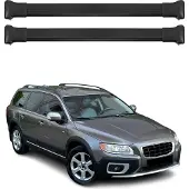 Omtec Dachträger Gepäckträger für Volvo XC70 2007-2016 Relingträger Alu Schwarz 2x