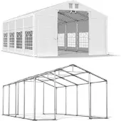Das Company Saison Tent 8x8 Weiß WINTER ISD