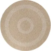 Ayyildiz Hali Outdoor Teppich COMILLA Beige 80 cm Rund