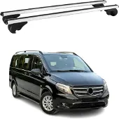 Omac Dachträger Grundtäger für Mercedes Vito W447 2014-2025 75kg Alu Silber 2 tlg