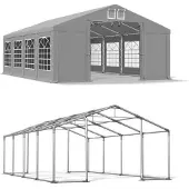 Das Company 5x8 graue Party Zelt WINTER ISD