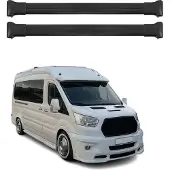Omtec 2626928B Dachreling Dachträger Aluminium passend für MERCEDES-BENZ C-Klasse T-modell (S204) für FORD Transit Mk7 Kastenwagen (V363, FCD, FDD)