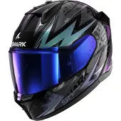 Shark D-Skwal 3 Blast-R Helm, schwarz/grün/blau, XL (61)