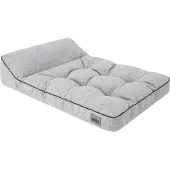 TexCorp Hundematratze "Destiny" L 98×62 cm – elegantes Hundebett mit erhöhter Seite, wasserabweisend | Doggy