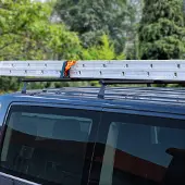 Omac 2x Dachträger + Leiterhalter Set für VW T5 Transporter Caravelle 2003-2015