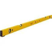 Stabila Wasserwaage Type 70 P-2-2, 150 cm, leichtes Alu-Profil, 2 Horizontal-Libellen, 2 Vertikal-Libellen, fest montierte Abstandhalter, Germany