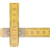 Stabila Holz-Gliedermaßstab Type 607, 2 m, gelb, metrische Skala