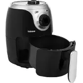 Tristar Airfryer Mini Crispy FR-6980 - 2 Liter - Heißluftfritteuse - PFAS frei - Kompakt - Schwarz - 1000W