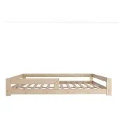 Need Sleep Kinderbett Bodenbett 120x190 cm mit Rausfallschutz aus Fichtenholz