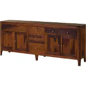 MASSIVMOEBEL24.DE MASSIVMOEBEL24 Sideboard Sheesham 200x40x80 walnuss geölt BROOKLYN #29