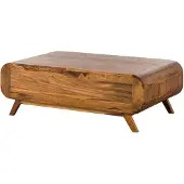 MASSIVMOEBEL24.DE MASSIVMOEBEL24 Couchtisch Sheesham 120x70x40 hellbraun lackiert MAILAND #135