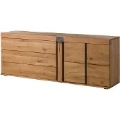 MASSIVMOEBEL24.DE MASSIVMOEBEL24 Sideboard Wild-/Zerreiche 200x45x75 natur geölt NEW AMSTERDAM #16