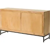 MASSIVMOEBEL24.DE MASSIVMOEBEL24 Sideboard Akazie 150x40x80 natur lackiert MARRAKESCH #115