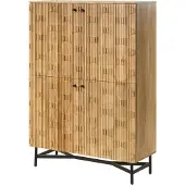 MASSIVMOEBEL24.DE MASSIVMOEBEL24 Highboard Akazie 110x40x150 natur lackiertLONDON #110