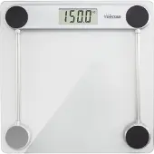 Tristar Haushaltsgeräte Tristar WG-2421 Personenwaage, Elektronische Personenwaage, 150 kg, 100 g, Silber, Transparent, kg, lb, ST, Quadratisch