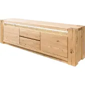 MASSIVMOEBEL24.DE MASSIVMOEBEL24 TV-Board Wildeiche 173x40x53 beige geölt KENT #210